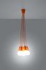 Pendelleuchte, Orange, PVC, 5-flammig, H-90 cm Bild 4