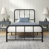 ZINUS Bettgestell Florence, Bett mit Kopf- und Fussteil, (90x200cm & 140x200cm) (Schwarz, 90x200cm), Inklusive Lattenrost, Hohe Stabilität, Leichter Aufbau Bild 2