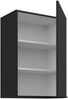 Küchen Hängeschrank 50 cm ARIA Schwarz ultra matt + Schwarz matt, hochwertige Fronten mit Anti Fingerprint Beschichtung Küchenzeile Küchenblock Bild 3