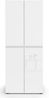 Schuhschrank >Glossy< in Weiß Hochglanz - 80x200x34cm (BxHxT) Bild 2