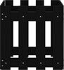 vidaXL Pflanzkübel Lattenzaun-Design Schwarz 40x40x40 cm Kiefernholz 832449 Bild 5