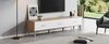 TV-Schrank mit 3 Schubladen, 150x39x35 cm, weiß/helles Holz Bild 5