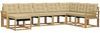 vidaXL Outdoor-Sofagarnitur mit Kissen 8 pcs Weiß und Beige 3389767 Bild 2