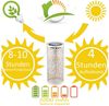 Marrakesch Orient & Mediterran Interior LED Solarleuchte Orientalische Solarlaterne Noum handgefertigt aus Metall in Weiß 30 cm, LED fest integriert, Handarbeit Bild 4