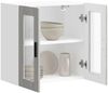 vidaXL Küchen-Hängeschrank mit Glastür Porto Grau Sonoma 854153 Bild 5