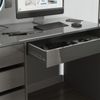 Schreibtisch Sherry Grau Hochglanz 55 x 120 cm mit Schubladen Vicco Bild 4
