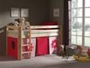 Spielbett Pino mit Textilset "Pink Flower", Kiefer massiv natur Bild 2