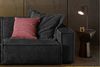 KAWOLA Sofa SAMU 2-Sitzer Stoff schwarz 72 x 106 x 236 cm Bild 4