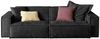 KAWOLA Sofa SAMU 2-Sitzer Stoff schwarz 72 x 106 x 236 cm Bild 3