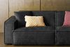 KAWOLA Sofa SAMU 2-Sitzer Stoff schwarz 72 x 106 x 236 cm Bild 2