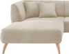 INOSIGN Ecksofa Colori Polstermöbel mit zeitlos eleganter Rückenführung. L-Form, Holzfußfarbe wählbar, inkl. 4x Zierkissen Bild 3