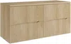 Vente-unique - ORISO Waschbeckenmöbel Holz, Platte Beige - B 46 cm x H 57 cm x L 120 cm Bild 2