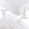 Blumtal® Premium Jersey Matratze Spannbettlaken 100x200 cm, Oeko-TEX Zertifiziert, Superweiches 100% Baumwolle Bettlaken, bis 22cm Matratze höhe, Weiß Bild 4