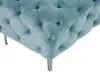 Vente-unique - EDWINA Pouf SamtStoff Blau - B 62 cm x H 44 cm x L 103 cm Bild 3