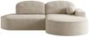 Ecksofa Schlafsofa Sofa GIRONA Stoff Arena Beige Ottomane Rechts Bild 2