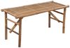 vidaXL Klappbare Gartenbank mit Auflage 118 cm Bambus 3063852 Bild 2