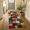KADIMA DESIGN Teppich Karos Wohnzimmer 100% Polypropylen schmutzabweisend Teppich Kurzflor, Rechteckig, Höhe: 16 mm, Florhöhe: 12 mm, 100% Polypropylen, Rechteckig, 80x150 cm, Mehrfarbig Bild 4