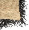Der Raffia Kissenbezug - Natur Schwarz - 60x60 Bild 5