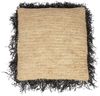 Der Raffia Kissenbezug - Natur Schwarz - 60x60 Bild 1