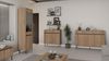 AX LIVING Sideboard Bodrum Kommode 3 Türen 3 Schubladen 149 cm Eiche Evoke Bild 5