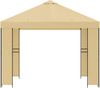 vidaXL Pavillon 3 x 3 m Creme Polyester und Stahl 190 gsm 900350 Bild 3