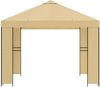 vidaXL Pavillon 3 x 3 m Creme Polyester und Stahl 190 gsm 900350 Bild 4