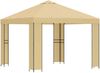 vidaXL Pavillon 3 x 3 m Creme Polyester und Stahl 190 gsm 900350 Bild 2