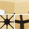 vidaXL Pavillon 3 x 3 m Creme Polyester und Stahl 190 gsm 900350 Bild 5