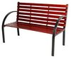 Parkbank Tannenholz Gartenbank Sitzbank Holz Metall Terrasse Balkon 122x80cm Bild 4