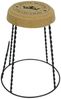 Hocker Korkano braun 40x50x40 cm massivum Kork Metall Hocker-im-Korken-Design Sitzhocker Korkmöbel Barhocker Küchenhocker Loungehocker Bild 4
