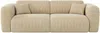 Vente-unique - POGNI Sofa SamtStoff Beige - B 97 cm x H 73 cm x L 240 cm Bild 2