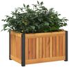 vidaXL Pflanzkübel 45x30x27,5 cm Massivholz Akazie und Stahl 367613 Bild 3