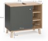 Waschbeckenunterschrank Senyo Anthrazit 60 x 54 cm Vicco Bild 3