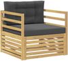 vidaXL Outdoor-Sofa Weiß und Anthrazit 3439119 Bild 2