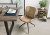 Stuhl Echtleder 51x61x84 beige IRON LABEL #611 Bild 2