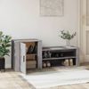 vidaXL Schuhschrank Grau Sonoma 130x35x54 cm Holzwerkstoff 816750 Bild 3