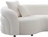 Vente-unique - LAPIOTA Sofa Stoff Weiß - B 200 cm x H 73 cm x L 290 cm Bild 5