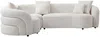 Vente-unique - LAPIOTA Sofa Stoff Weiß - B 200 cm x H 73 cm x L 290 cm Bild 2