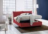 Dmora Doppelbett Amelinda, Bettkasten mit Stoffbezug, 100 % Made in Italy, Öffnung vorne, inklusive Matratze 160 x 190 cm, Rot Bild 4
