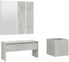 Flurmöbel-Set Betongrau Holzwerkstoff [3082057] Bild 2
