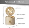 Northpoint LED Nachttischlampe Vintage Akku LED Tischlampe mit USB-C dimmbar Bild 3