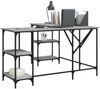 vidaXL Schreibtisch Grau Sonoma 139x139x75 cm Holzwerkstoff 837595 Bild 3