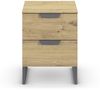 Nachtkommode >Aditio Box< in Eiche Artisan Dekor - 40x53x44 (BxHxT) Bild 4