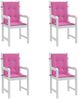 vidaXL Niedriglehner-Auflagen 4 Stk. Rosa Stoff 361335 Bild 4