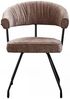 KAWOLA Stuhl RUNA Esszimmerstuhl Stoff hellbraun 82 x 59 x 60 cm Bild 3