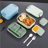 Mutig Lunchbox Brotdose für Kinder und Erwachsene Mit Fächern, 1960 ML Mittagessenbox, (Auslaufsicher Lunchbox, Bento Box Mit Besteck und Saucenbox, Bento Box, 4 Schichten Reisen Brotzeitbox with Cutlery), für Schule,Picknick&Unterweg,Arbeit,Reisen,Als... Bild 4