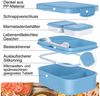 Mutig Lunchbox Brotdose für Kinder und Erwachsene Mit Fächern, 1960 ML Mittagessenbox, (Auslaufsicher Lunchbox, Bento Box Mit Besteck und Saucenbox, Bento Box, 4 Schichten Reisen Brotzeitbox with Cutlery), für Schule,Picknick&Unterweg,Arbeit,Reisen,Als... Bild 3