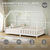 ML-DESIGN Spielbett Hausbett Kinderbett inkl. Lattenrost kreativ Bodenbett für Kinder, Abenteuerbett mit Matratze H-16 cm 120x200 cm Holzbett Bettgestell Bild 2