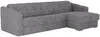 Vente-unique - DARIELO Sofa Stoff Grau - B 223 cm152 cm x H 90 cm x L 295 cm Bild 5