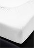 Irisette Kuschel-Jersey Spannbetttuch Vesuv 0012 weiss 150x200 cm 12-81 weiss Bild 2